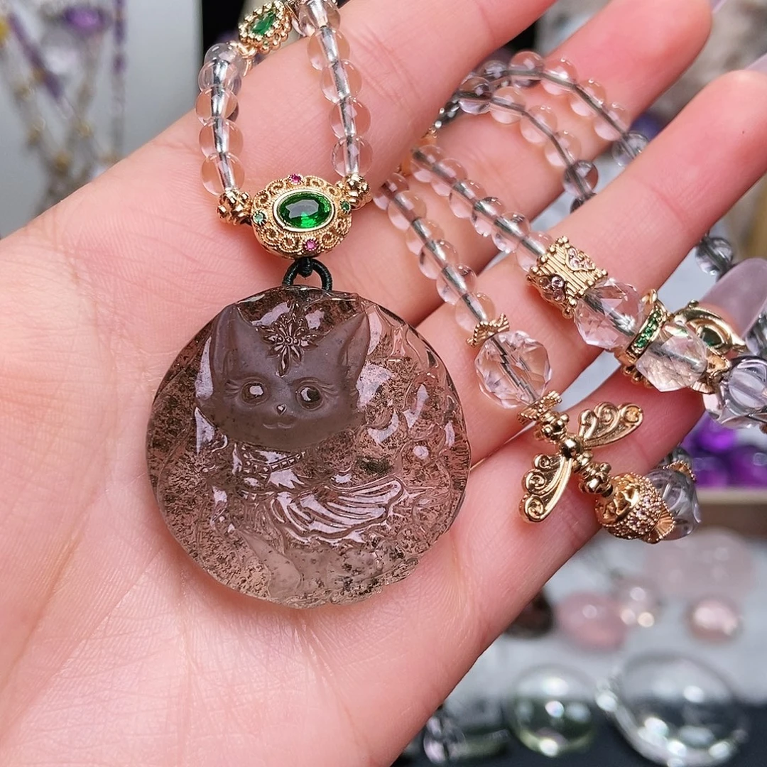 水晶未镶嵌吊坠(赠链)