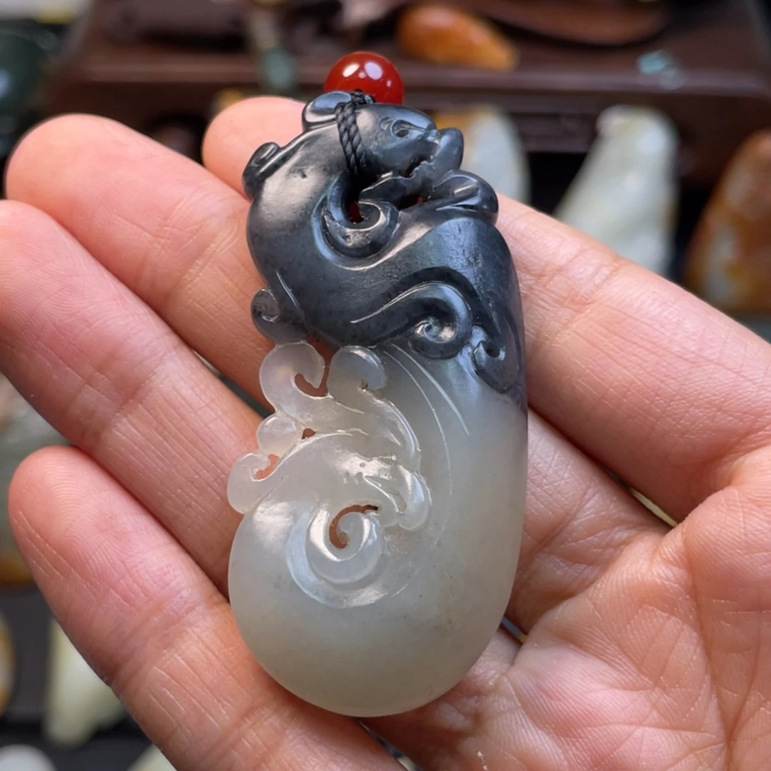 和田玉未镶嵌挂件