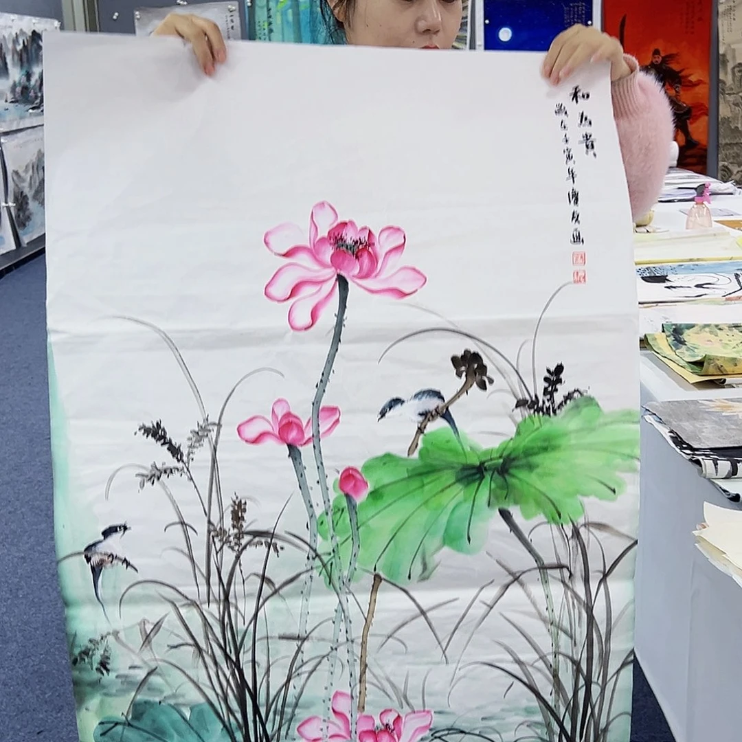 国画事事顺心如意万事如意