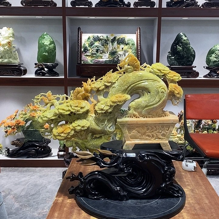 成***人玉山水摆件 玄关摆件