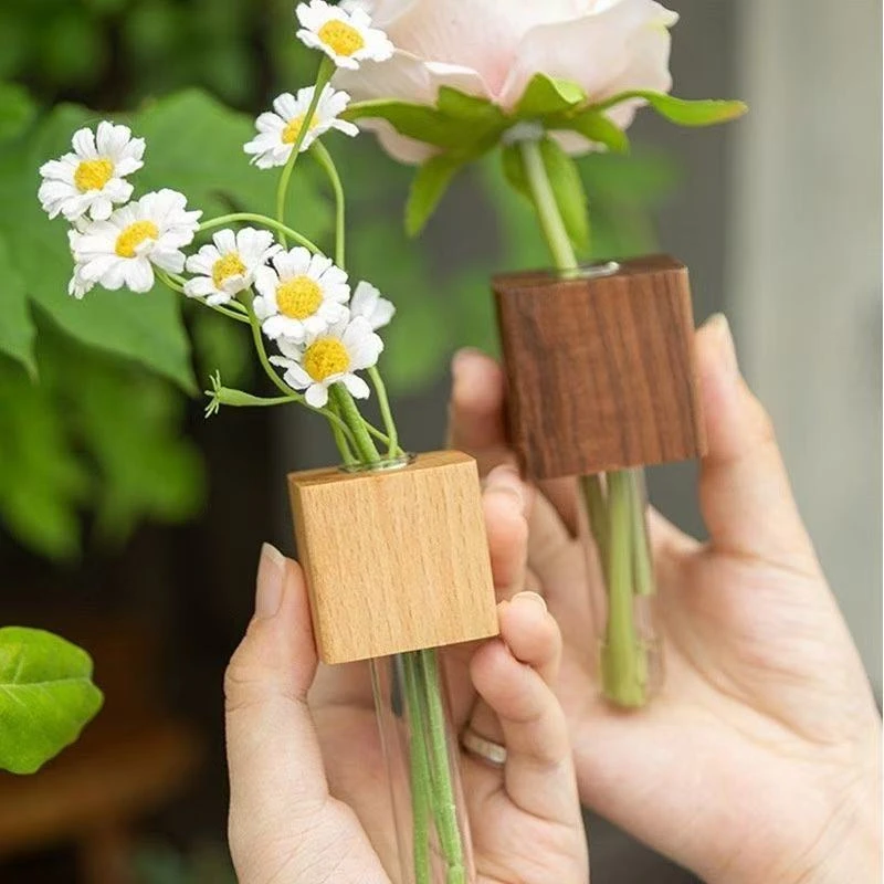 创意冰箱贴磁铁磁吸装饰日式做旧冰箱磁性贴玻璃试管花瓶防风