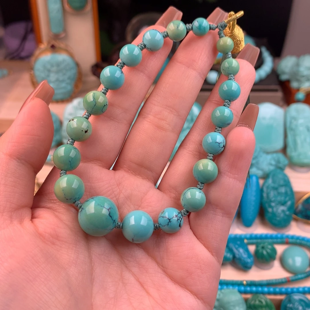 绿松石未镶嵌手持