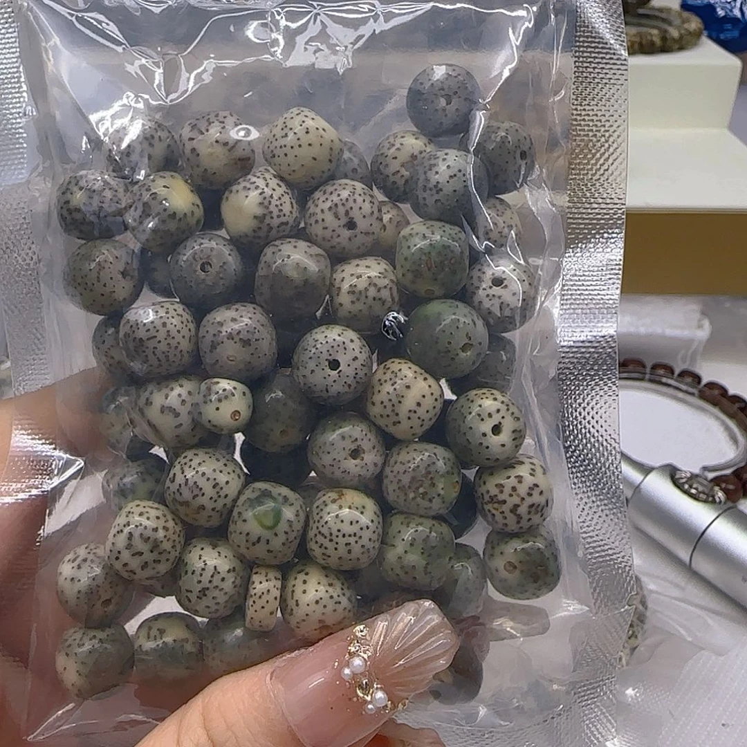 星月菩提手串51哈哈石玉星月菩提散籽