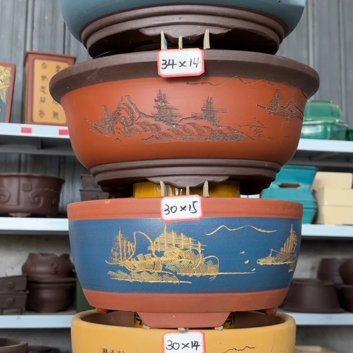 紫砂花盆             100-4