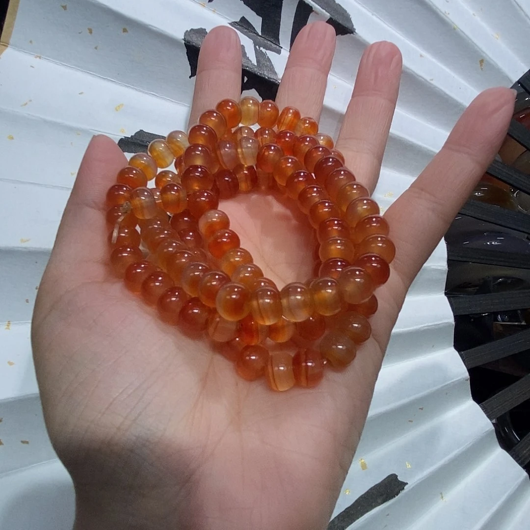 玛瑙/玉髓手串未镶嵌兔****儿