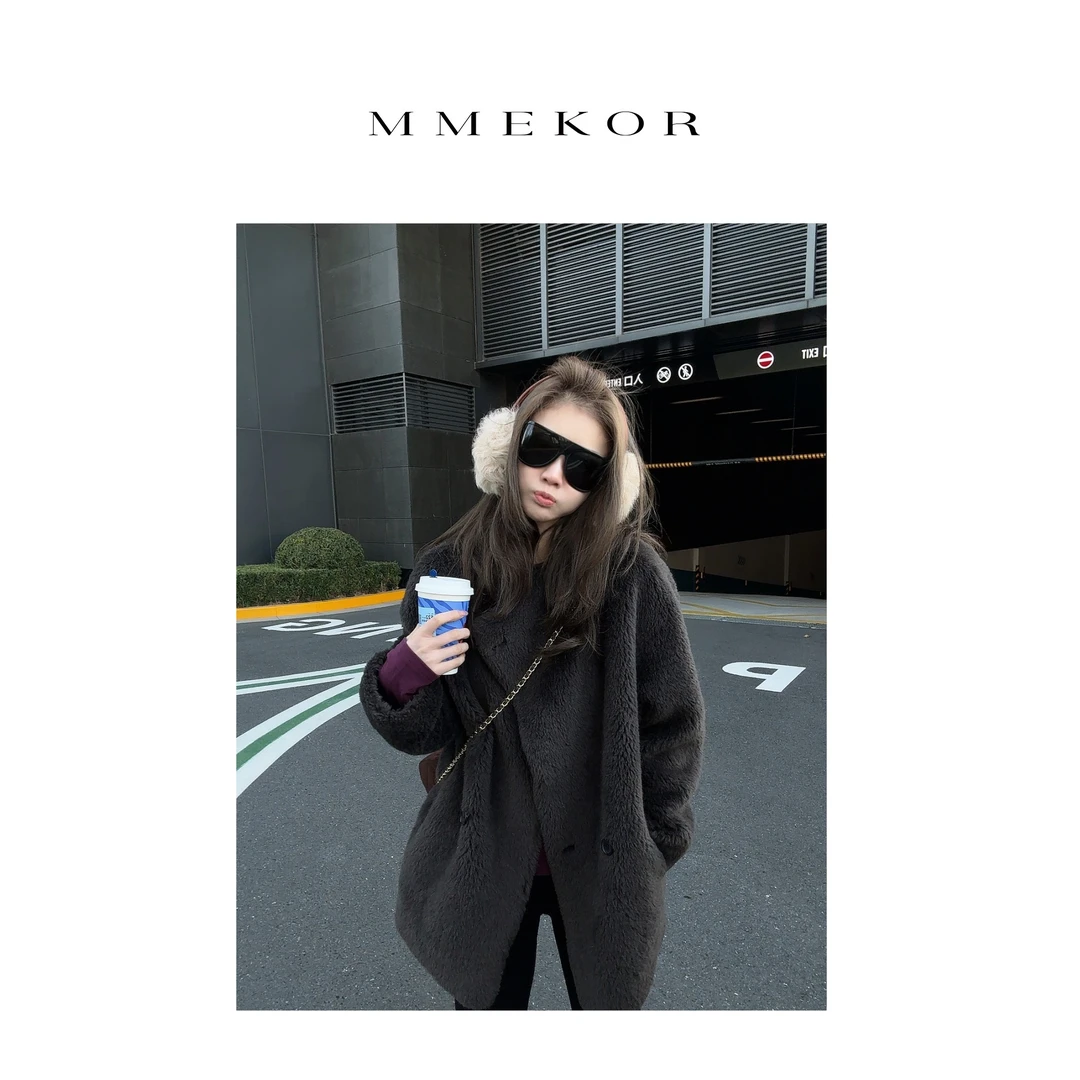 MMEKOR“落雪冬夜”外套 2025新款秋款智性通勤潮流上衣 30915