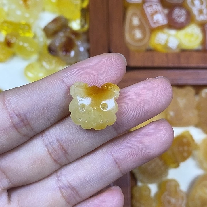 吊坠橄榄核小猫头100