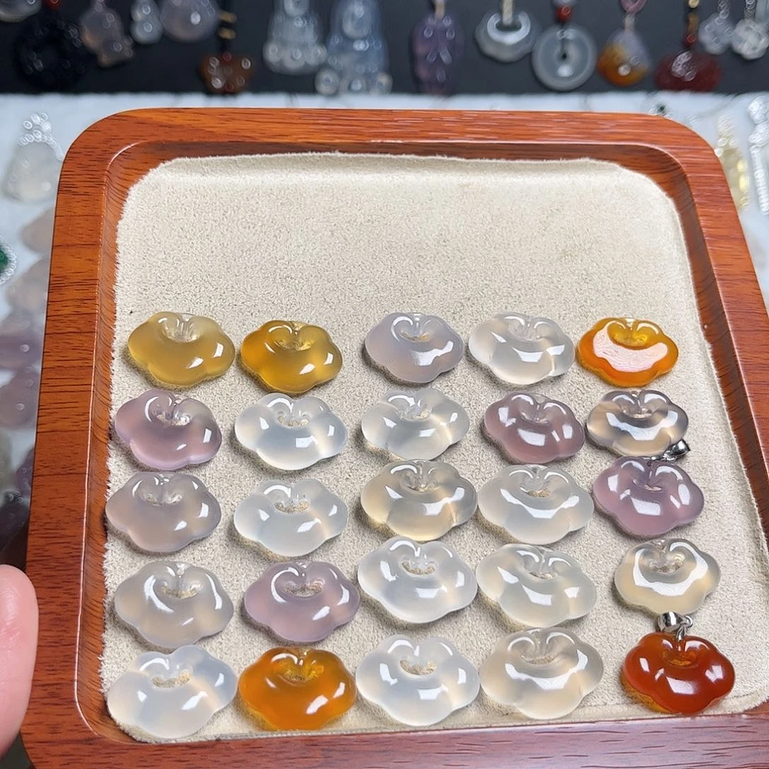 玛瑙/玉髓颈饰未镶嵌多样性发货 拍一发一