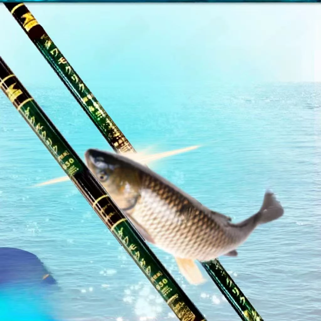 鱼竿钓鱼神器各水域适用2根无赠品