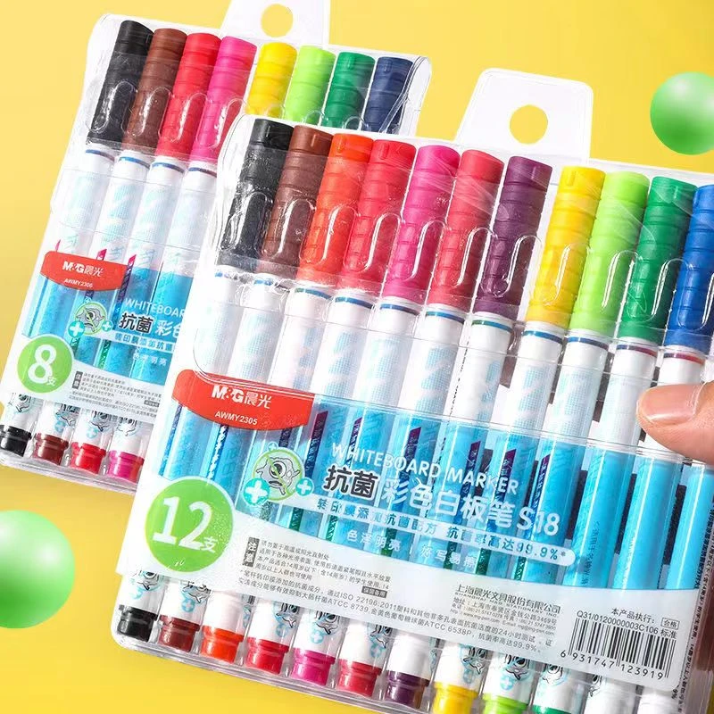 晨光抗菌彩色白板笔S18/1盒-12支    AWMY2305