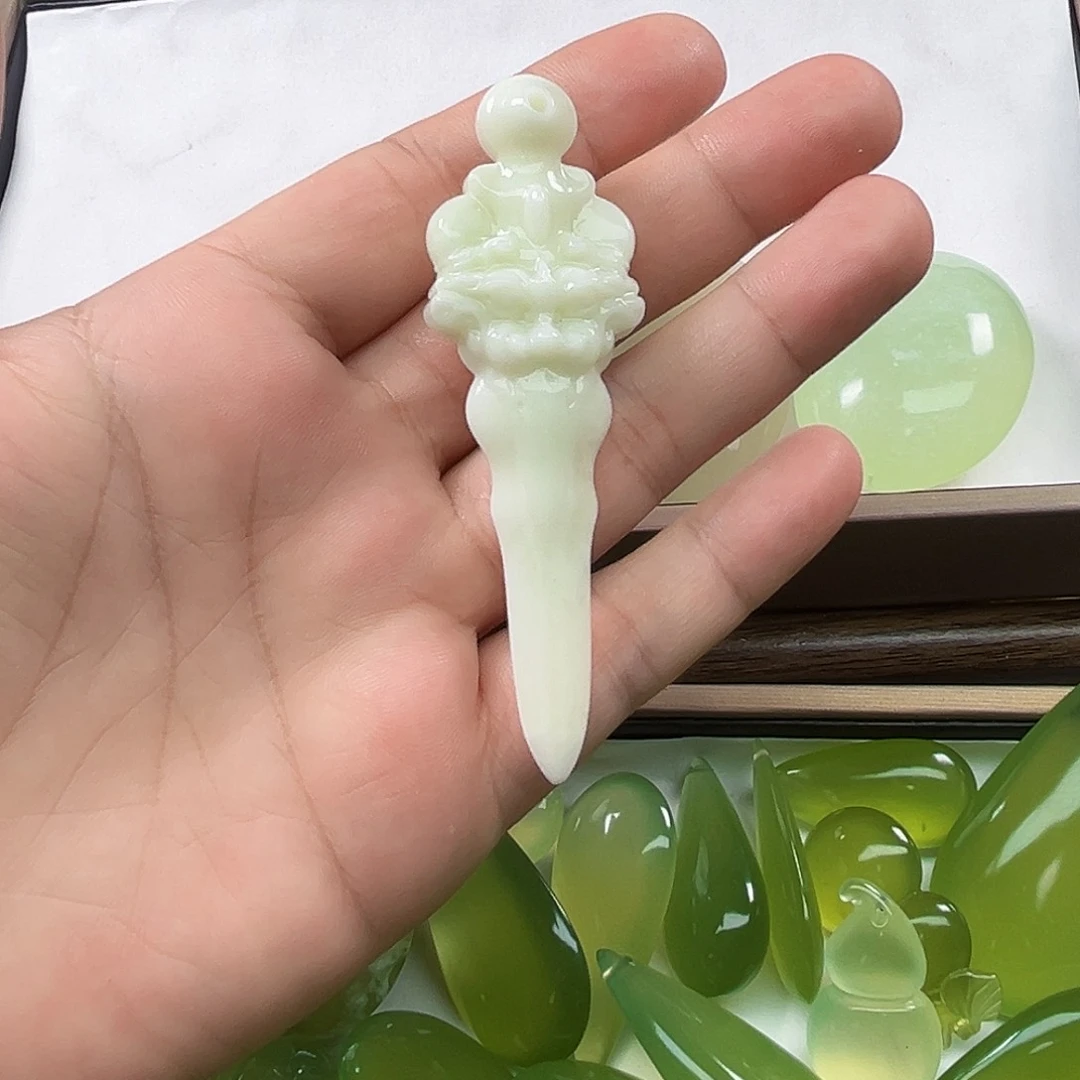 未镶嵌岫玉吊坠(不含链)适**止