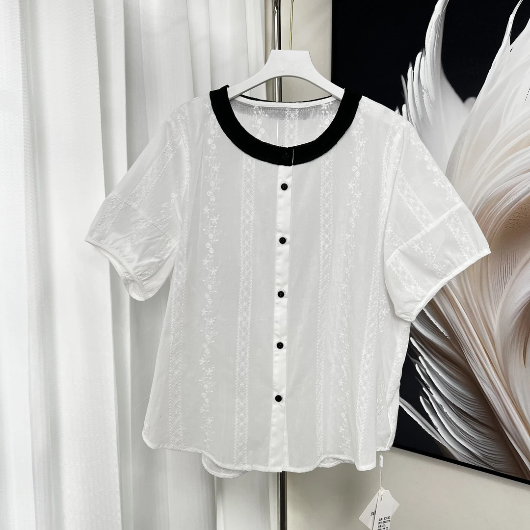 【妃儿红】高品质法式休闲夏季圆领开衫-7725