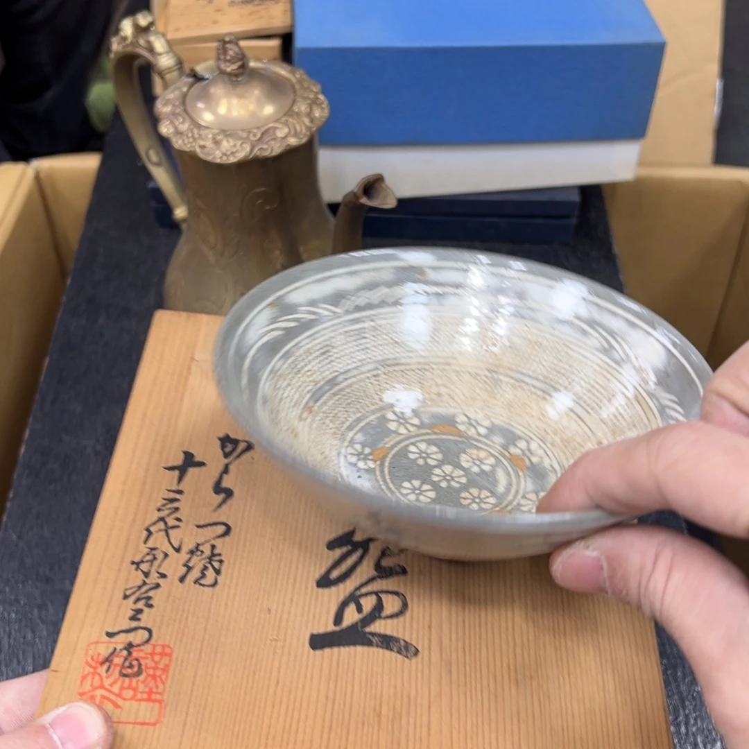 陶瓷日本中古工艺品摆件