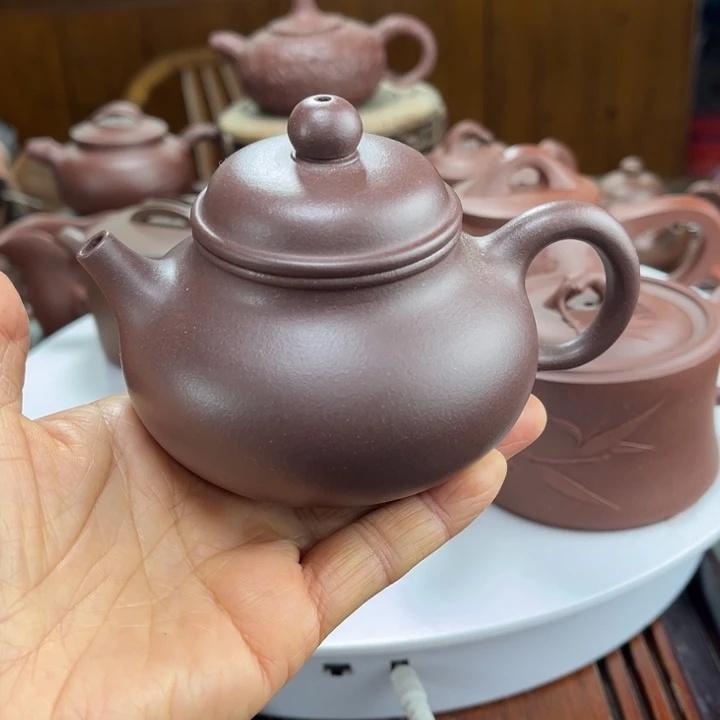 紫砂茶壶紫砂花茶