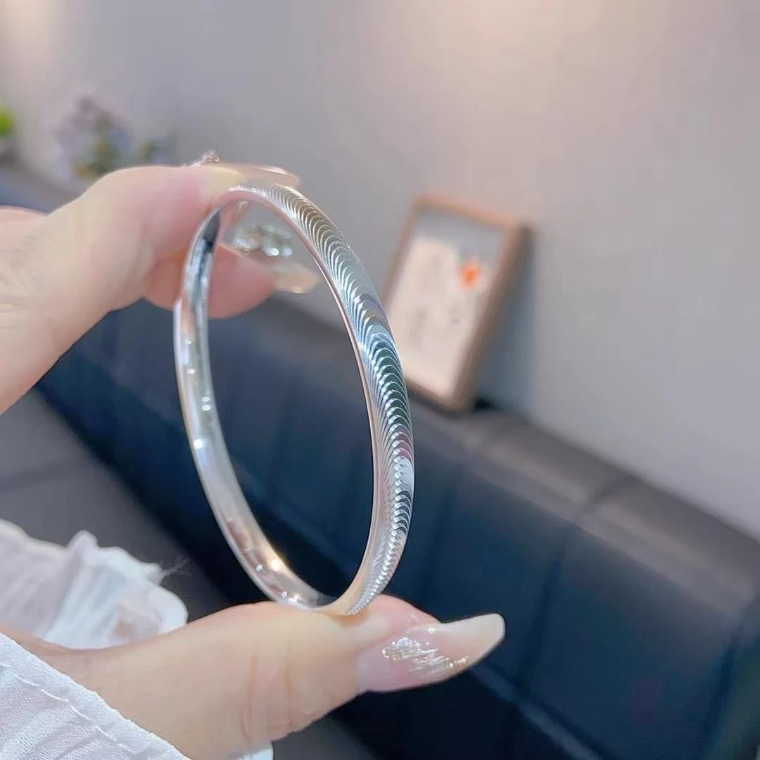 51足银999.9猫眼手镯闭口23g