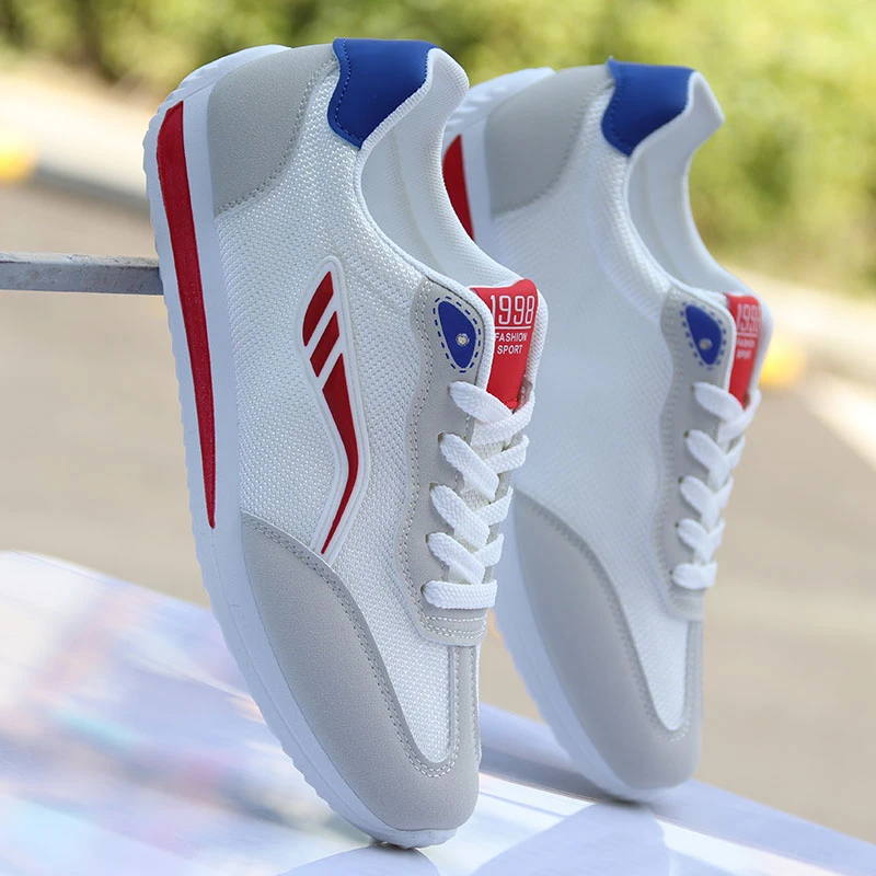 阿甘鞋新款韩版潮流运动鞋防臭网面休闲板鞋轻便跑步潮鞋白色鞋子