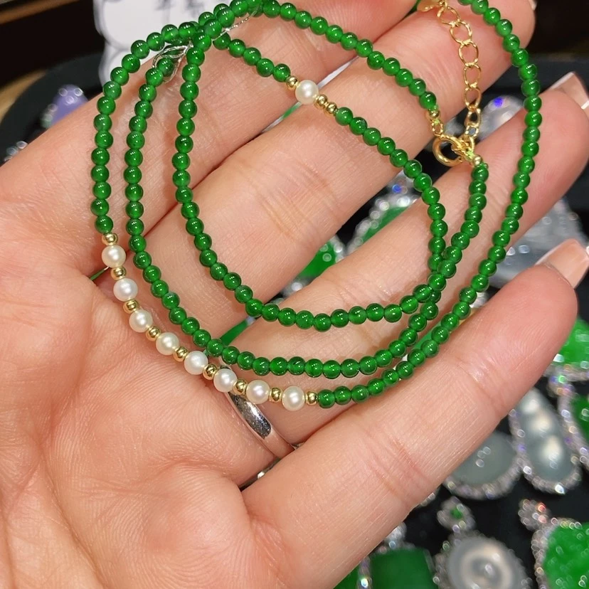 【闪购商品】翡翠颈饰未镶嵌玉*.天然翡翠