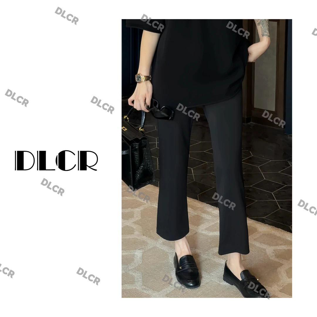 【大琳】2025重磅秋冬款轻奢极简显瘦设计师松紧腰九分休闲裤女