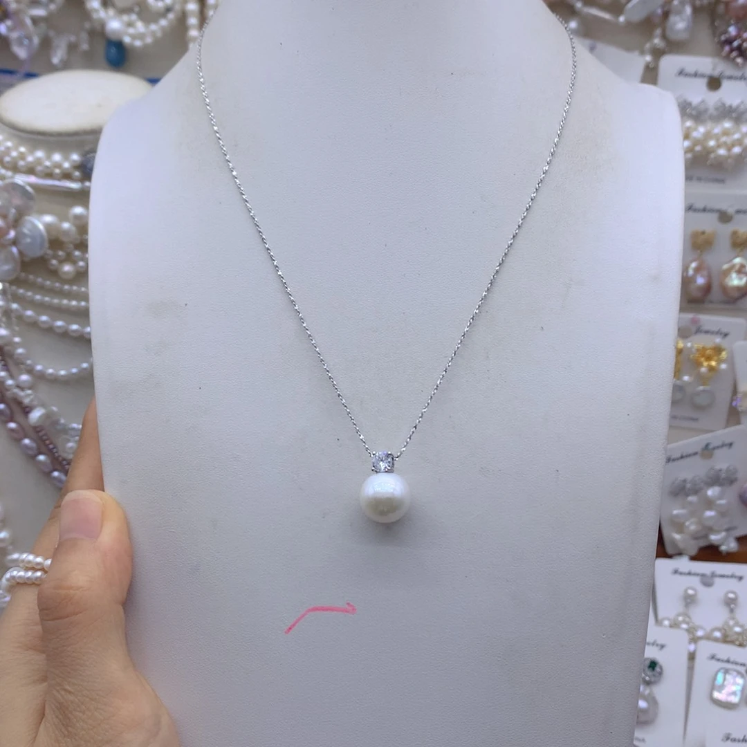 合金淡水珍珠项链耳饰