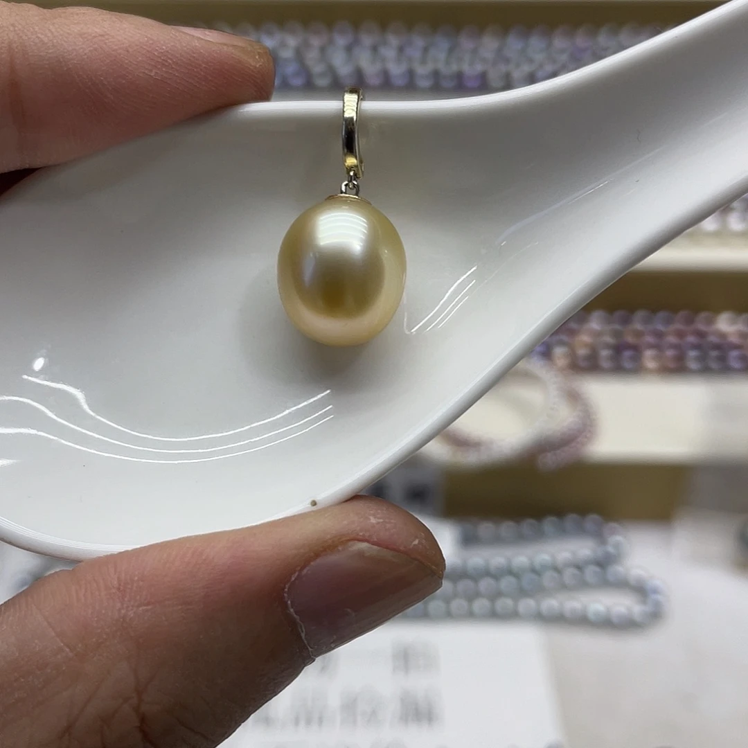 海水珍珠银S925镶嵌颈饰