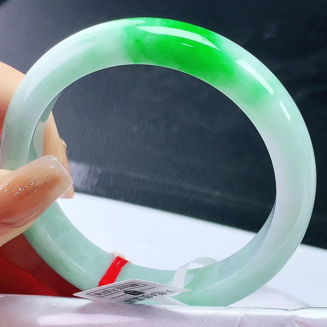 未镶嵌手镯翡翠58圈