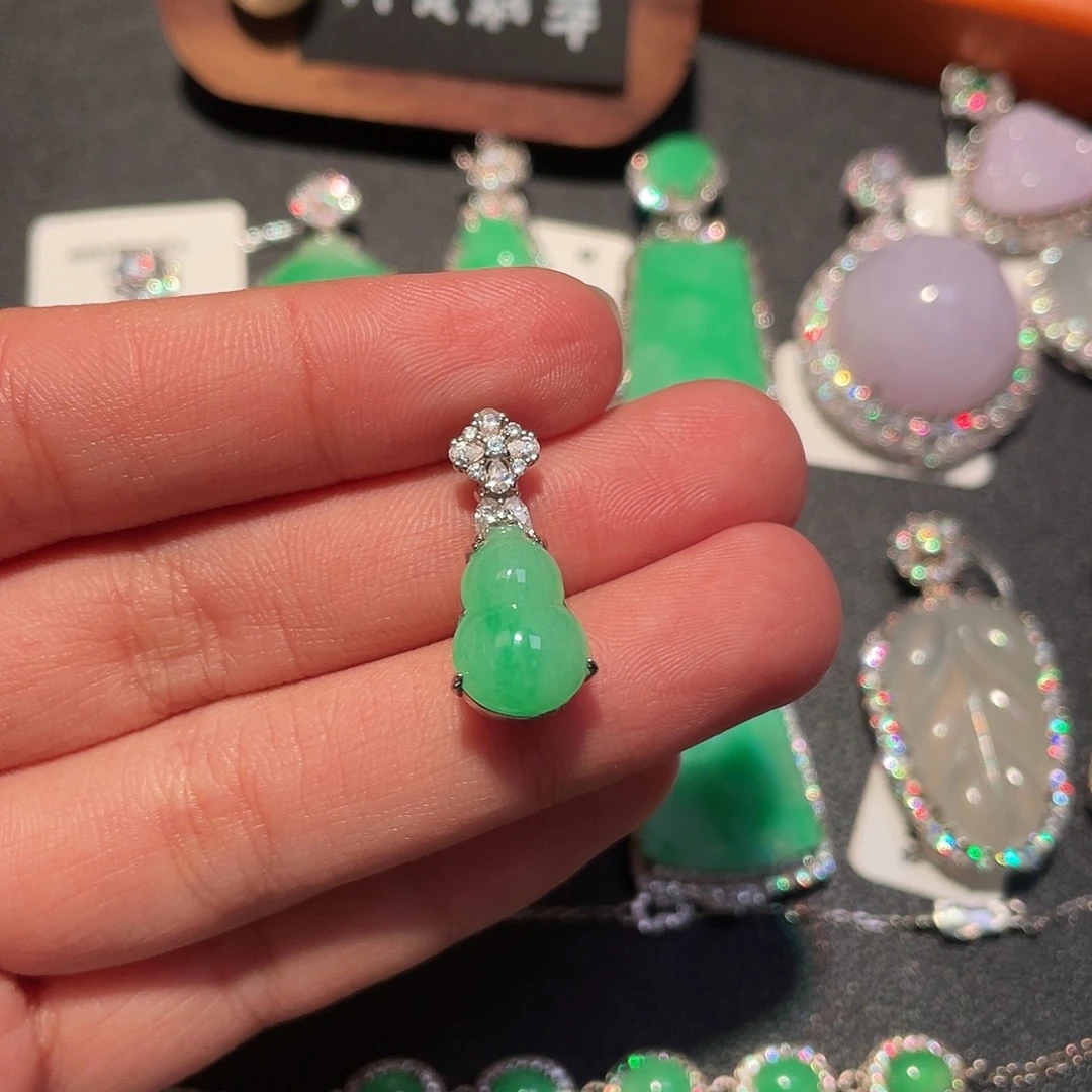 翡翠银S925镶嵌戒指