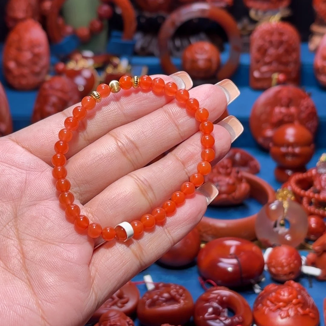 未镶嵌雕刻南红玛瑙