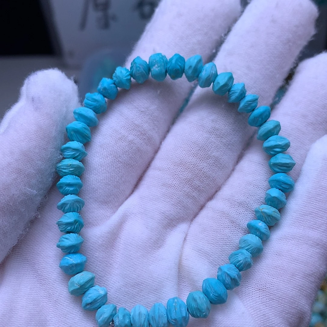 小***猫绿松石未镶嵌珠宝奇石