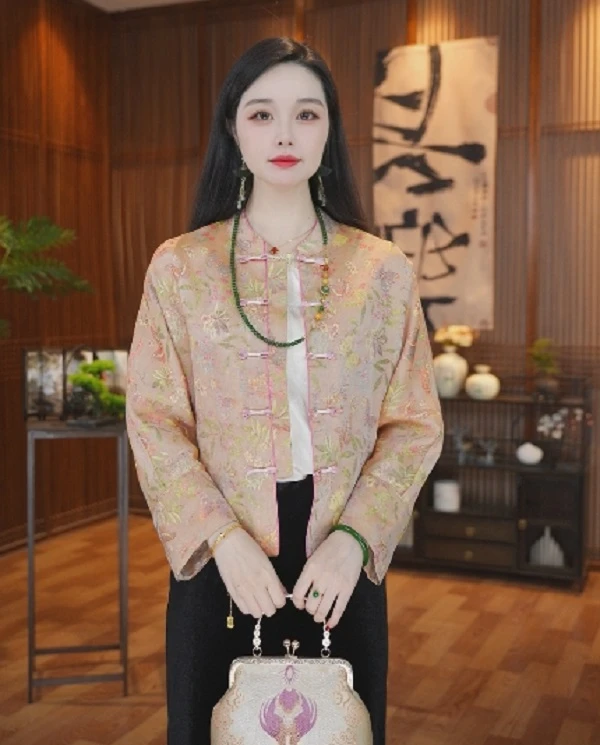 晶晶专属【金粉富贵】国风新中式女装气质上衣外套 SJ24004