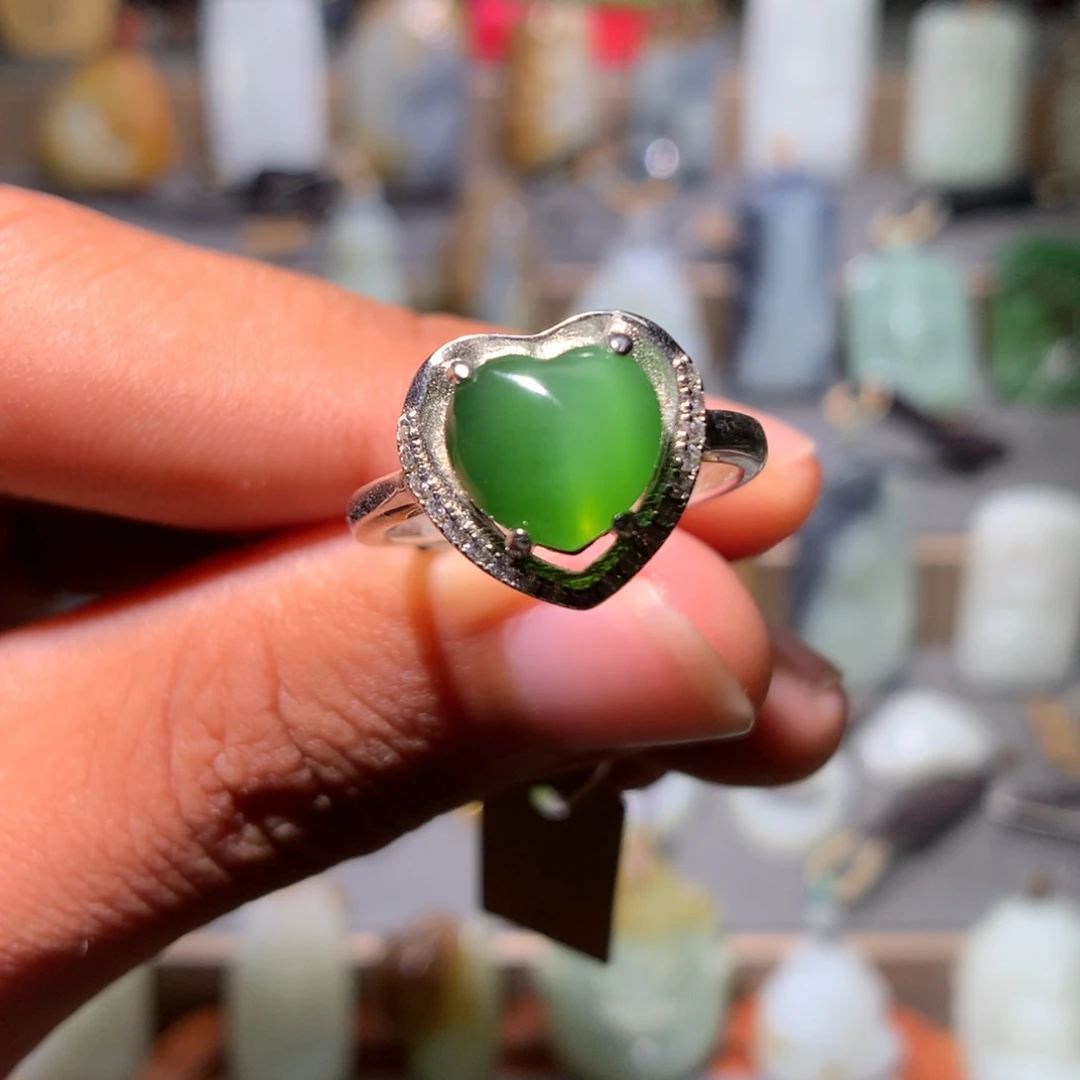 和田玉银S925镀金镶嵌颈饰