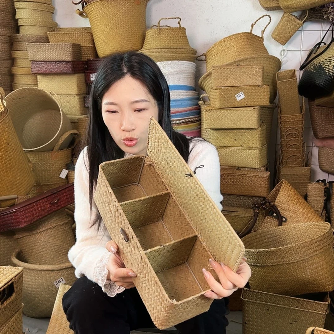 草编草编包/草编收纳盒微瑕疵