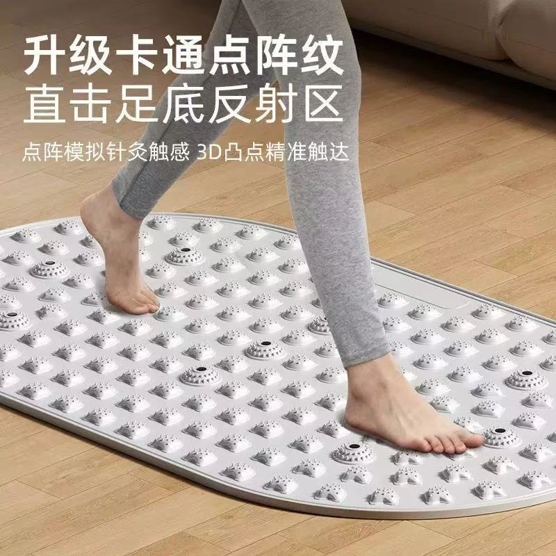 指压板实心液态软胶指压板室内静音超慢跑脚垫经络疏通按摩脚垫