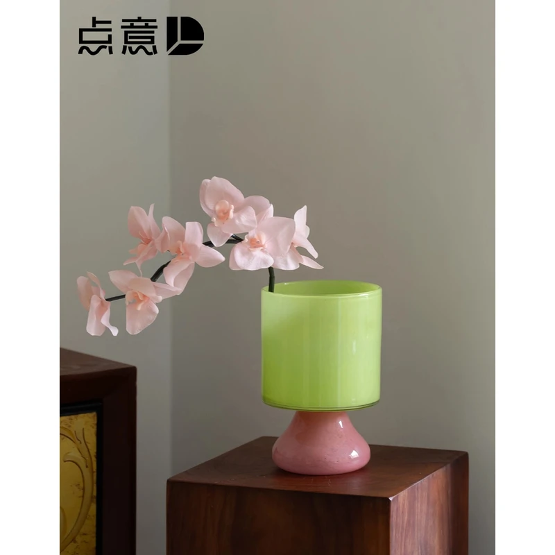 花瓶摆件客厅插花琉璃轻奢高级感装饰复古创意ins风2024新款法式