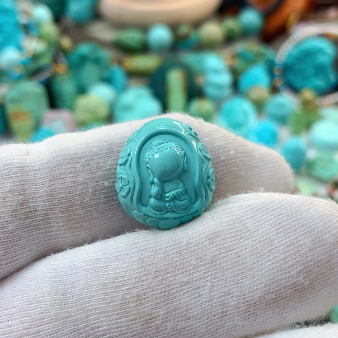 未镶嵌绿松石珠宝半成品