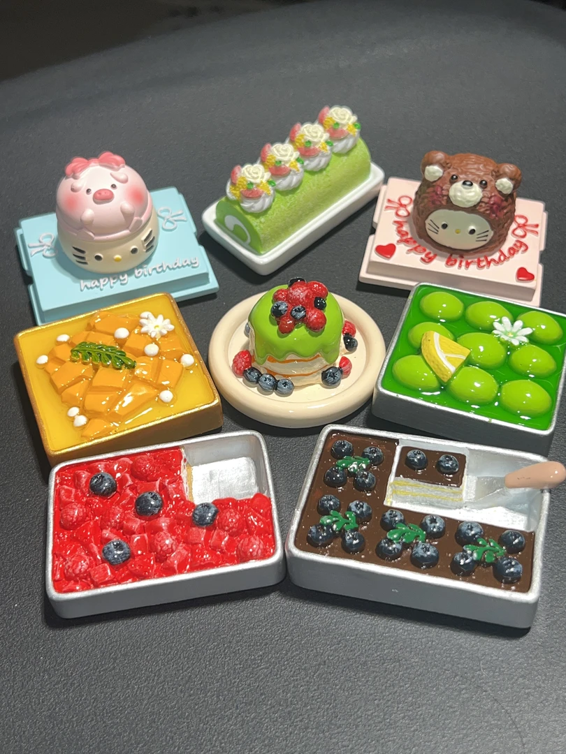 【貓叔i專屬拆】}双许愿冰箱贴3D立体食玩磁吸冰箱贴树脂装饰可爱