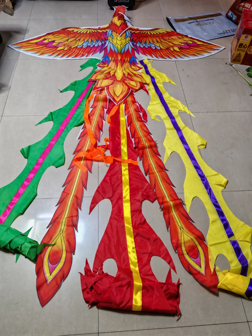 黄河飞天火凤凰（红蓝色）黄河飞天火凤凰+4.4米黄河飞龙专用杆