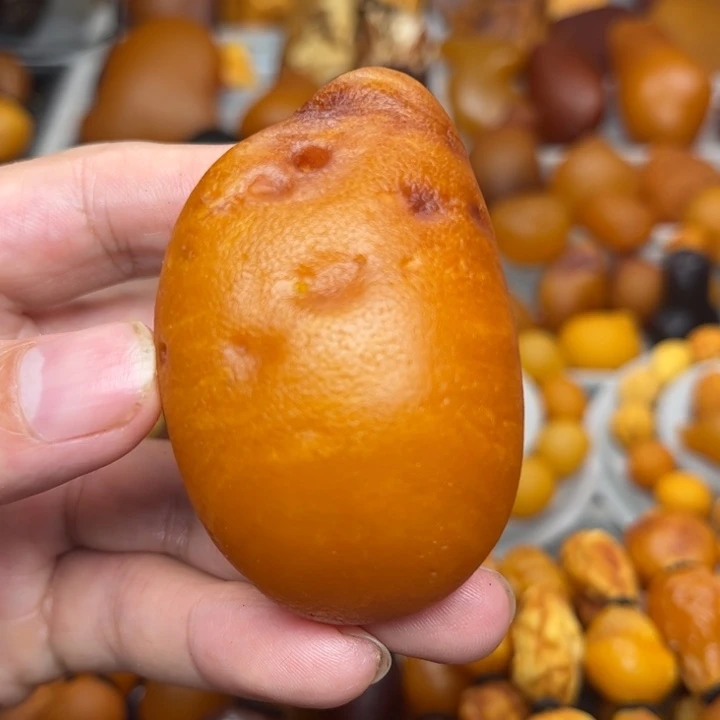 琥珀未镶嵌裸石天然蜜蜡吊坠