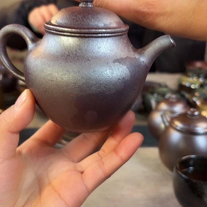壶柴烧紫砂壶高秋水