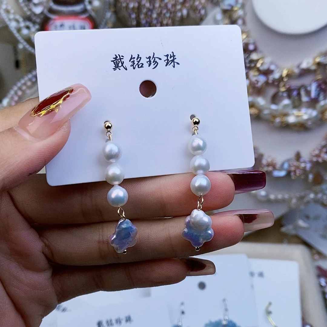 淡水珍珠颈饰银S925镶嵌