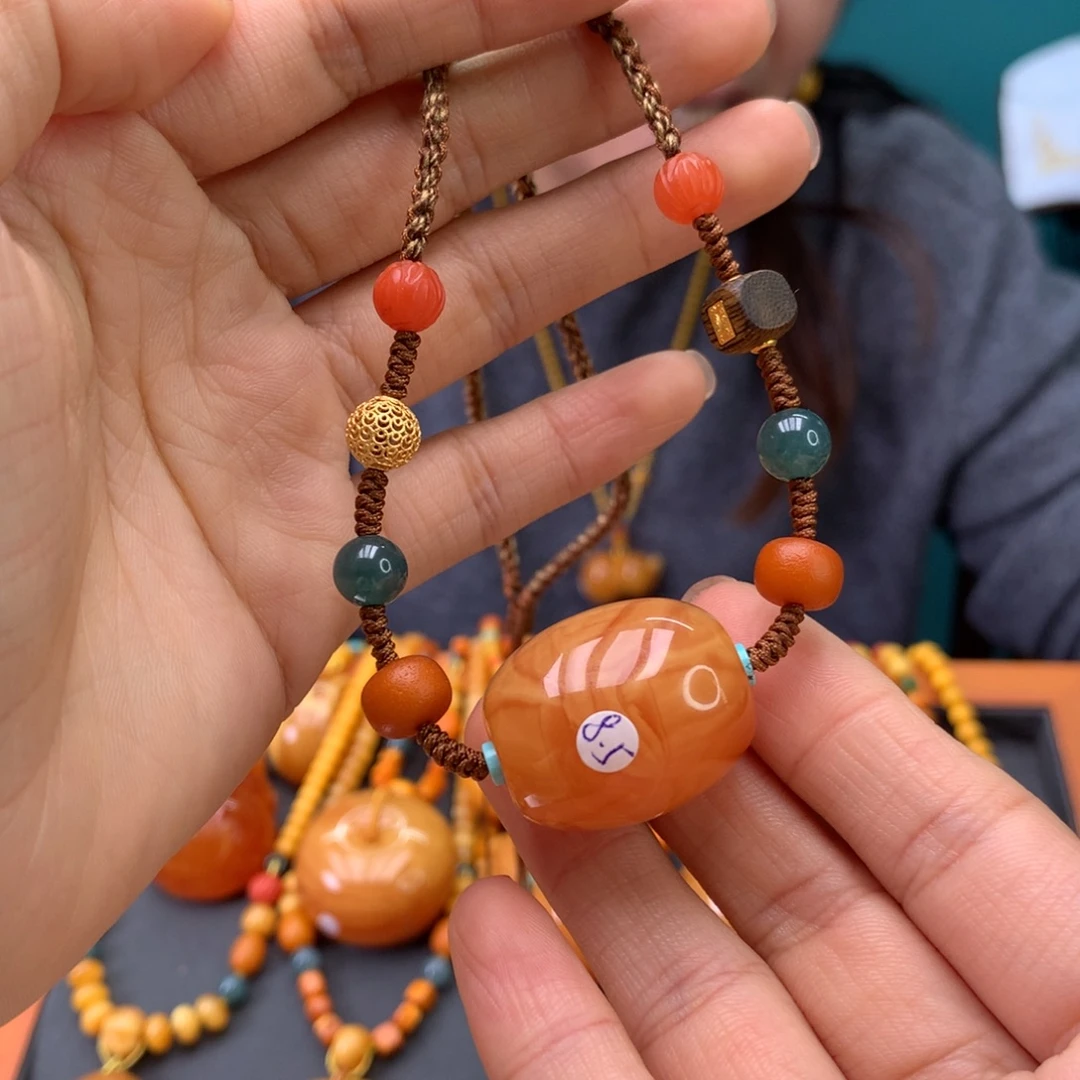 蜜蜡未镶嵌颈饰天然