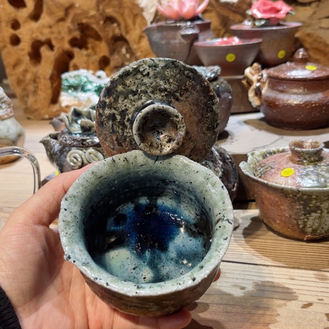 【闪购商品】柴烧茶具纯手工盖碗206