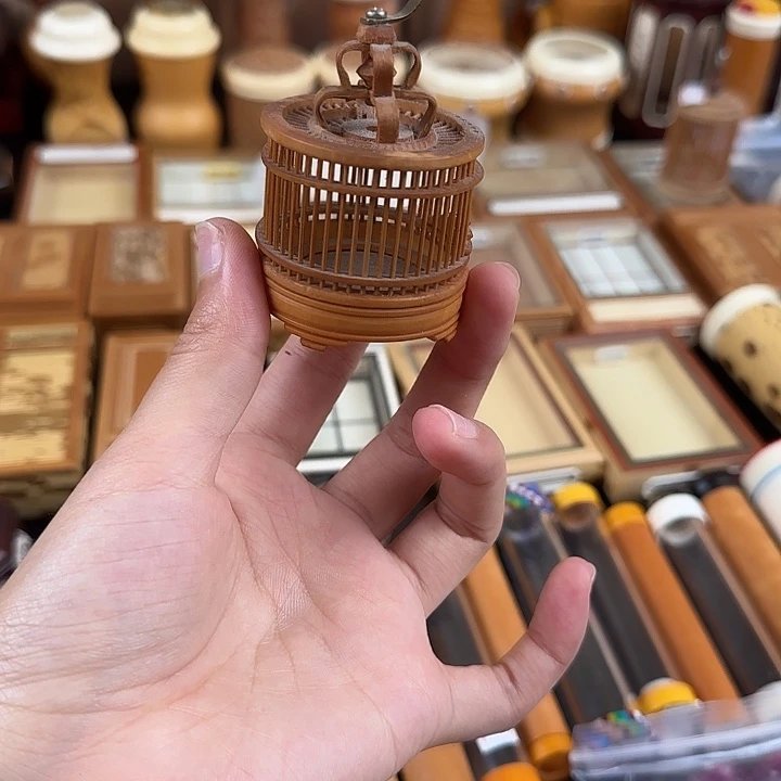 竹子款竹蛉笼子一个