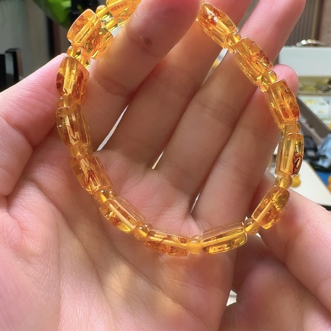 琥珀未镶嵌颈饰手镯