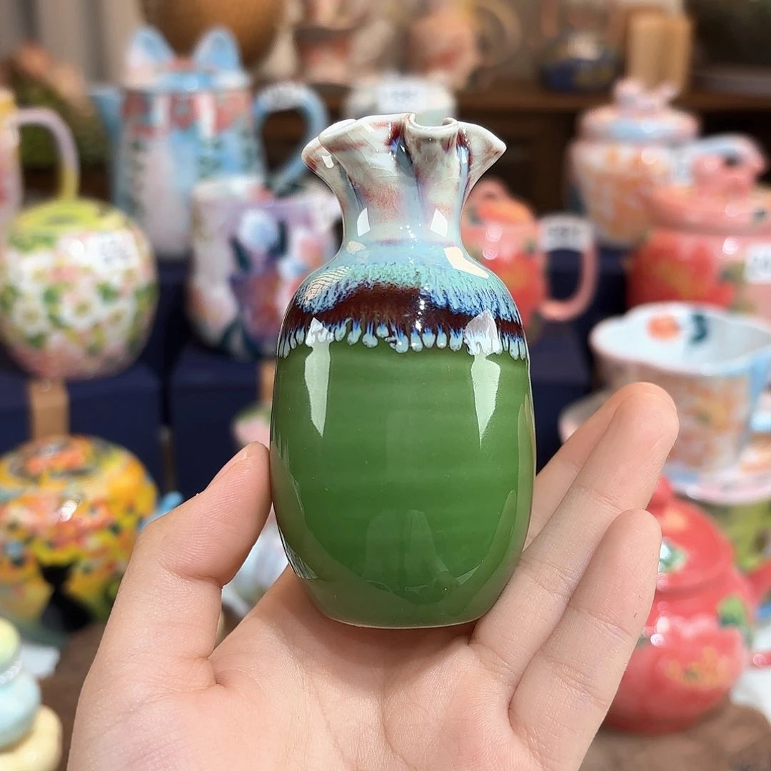 景德镇手绘高温釉下彩陶瓷茶具