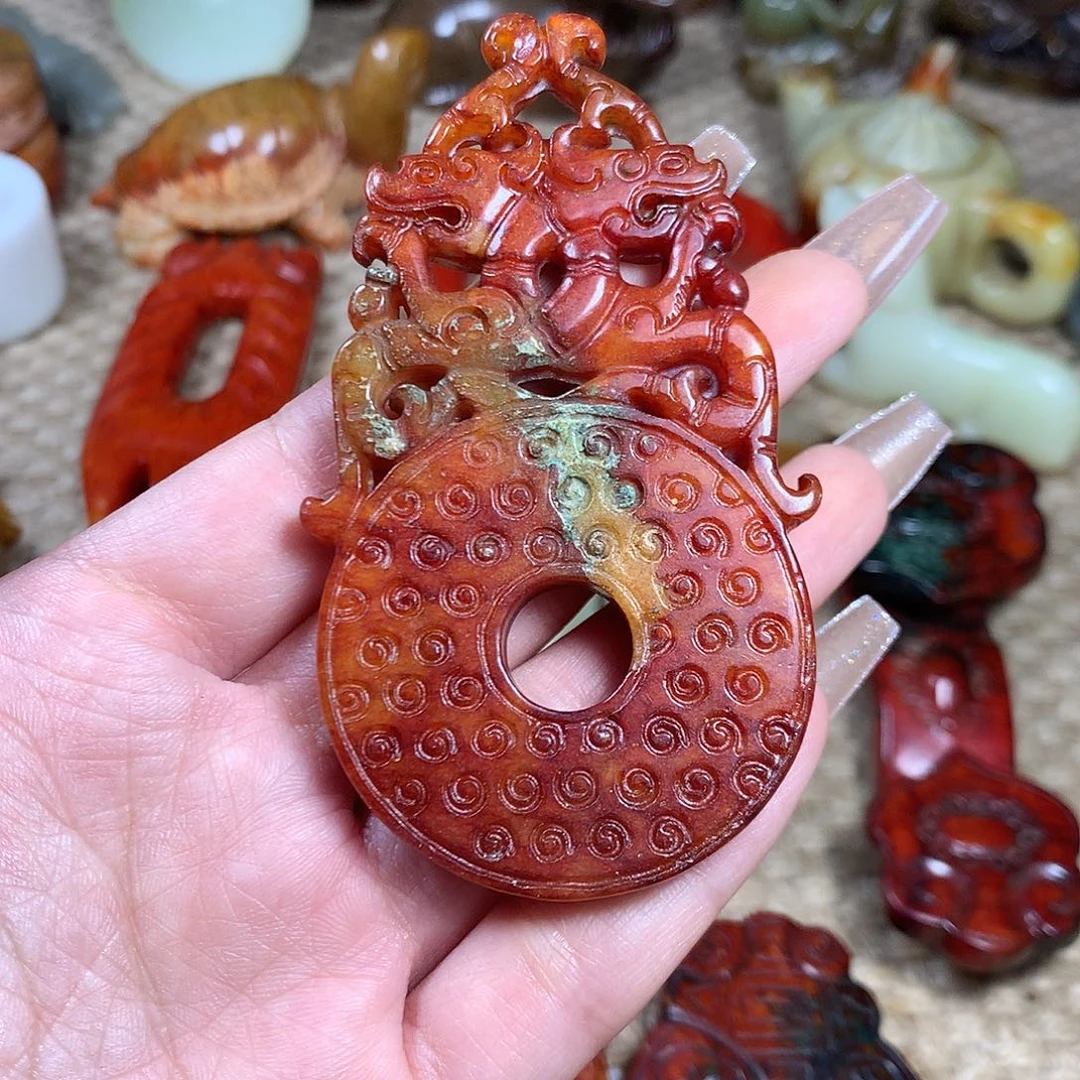 白玉菩提吊坠挂件