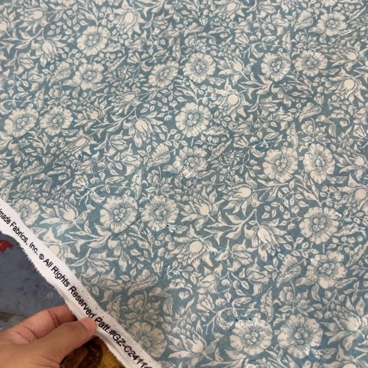 棉福袋一米价纯棉绣花双层纱1.4宽果子D