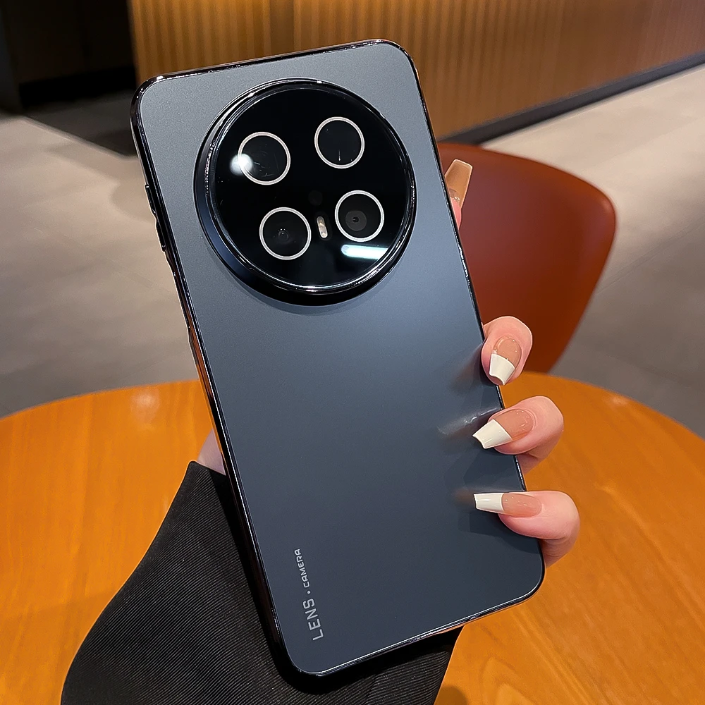 适用华为mate70手机壳mate70pro网红电镀磨砂镜头全包防摔保护壳