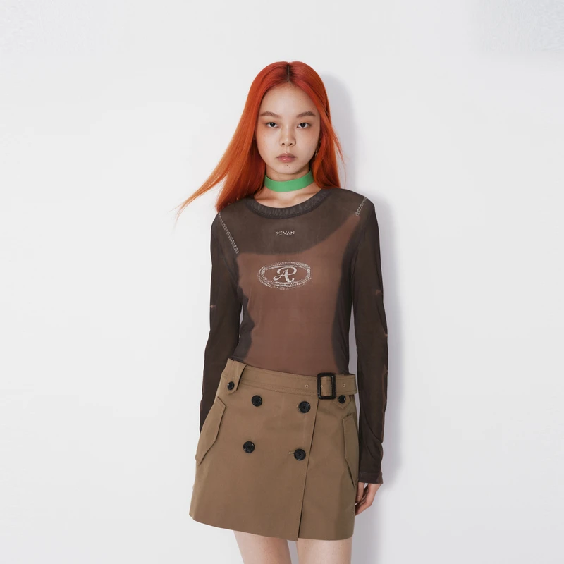 REVAN芮范闺房风吊带印花皮肤衣RM70801037