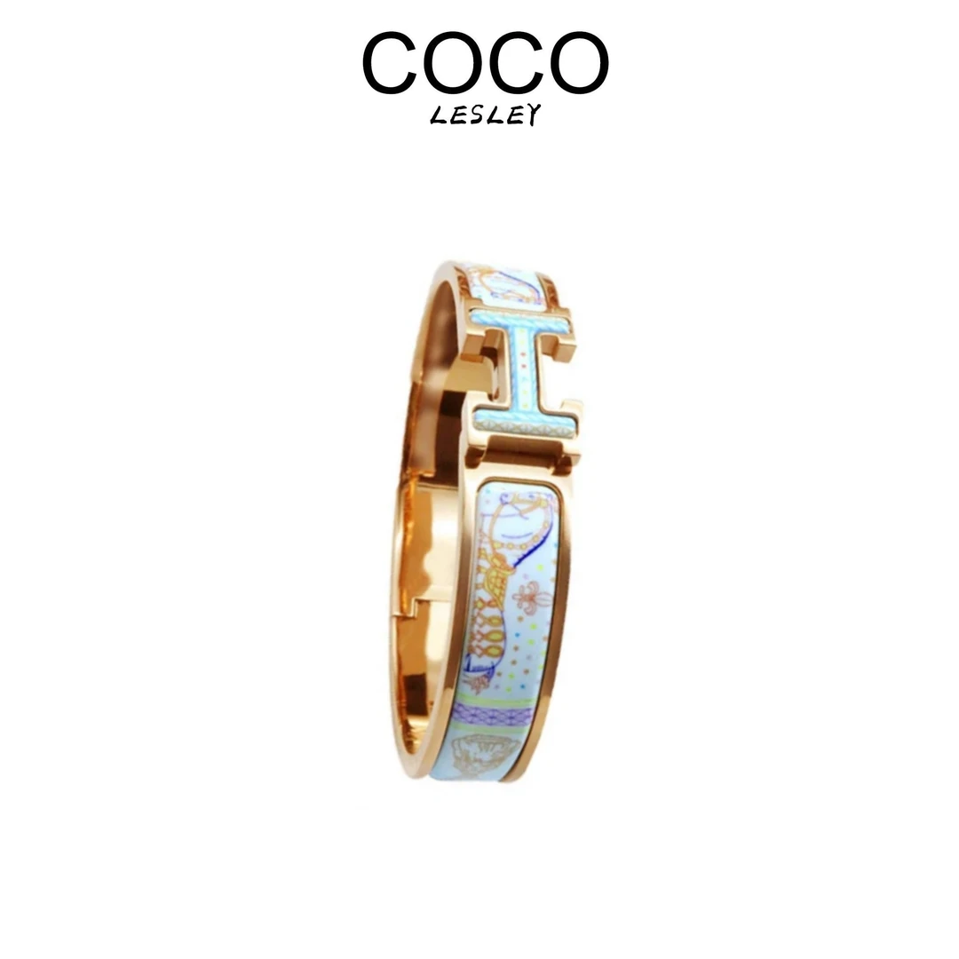 COCO LESLEY 时尚轻奢H手镯百搭气质好看