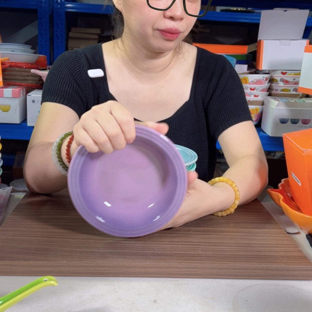 陶瓷鸢尾紫小草帽